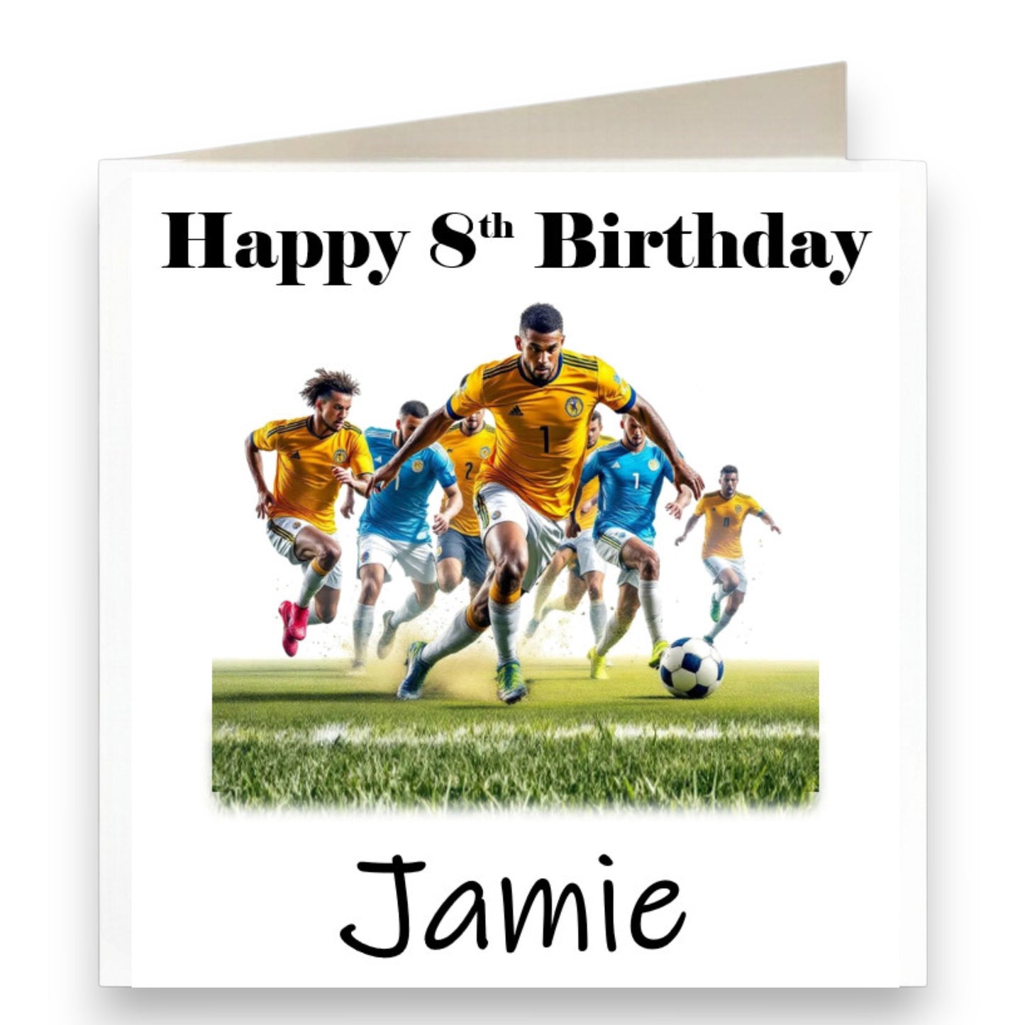 Personalised Football Celebration Birthday Card Ref CB10