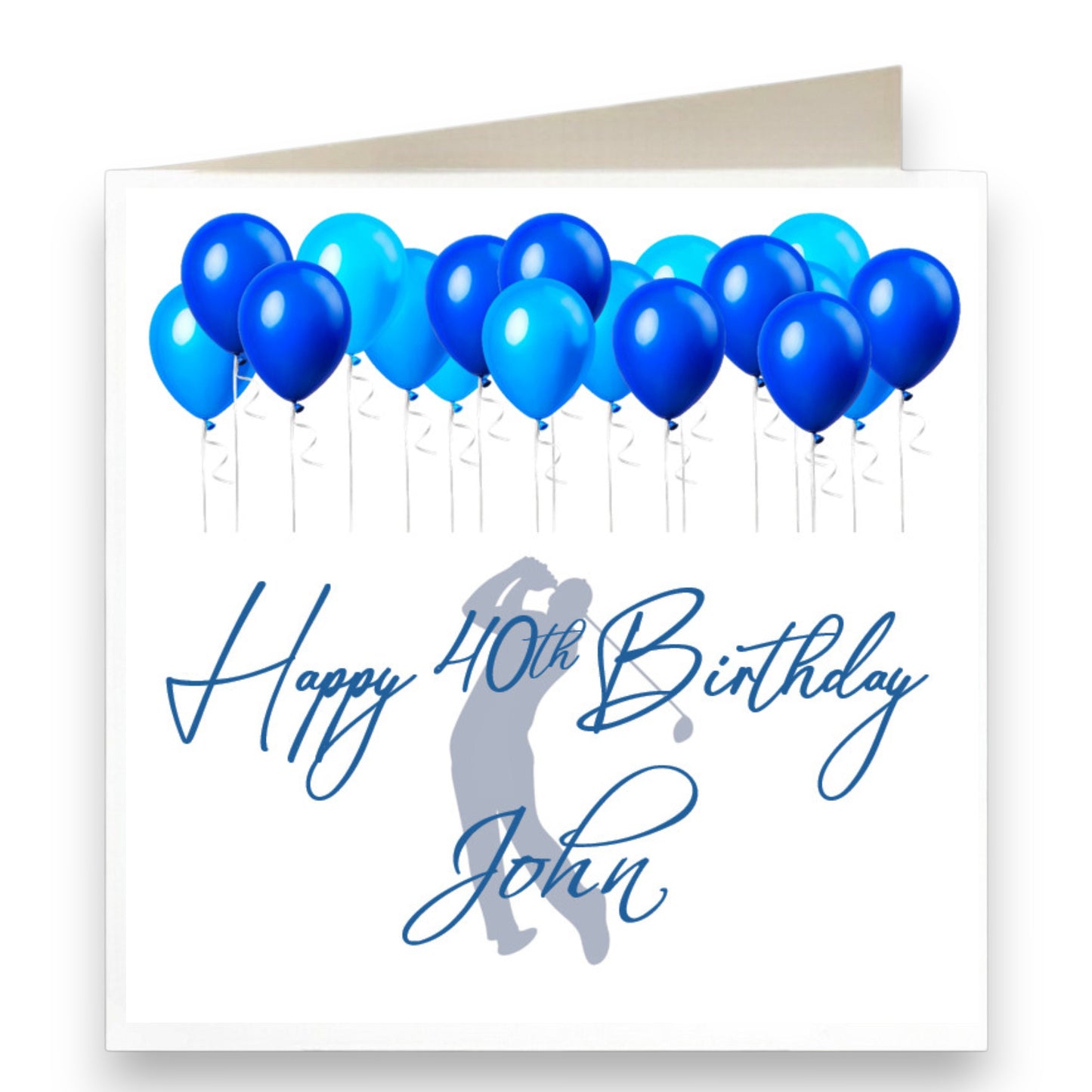 Personalised Golfer Birthday Card Ref CB14