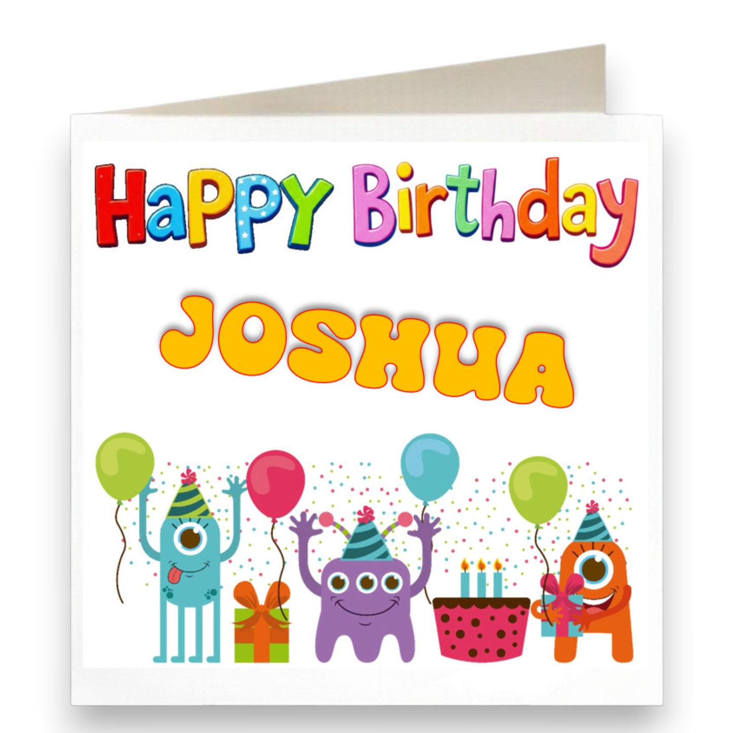 Personalised Party Aliens Birthday Card Ref CB15