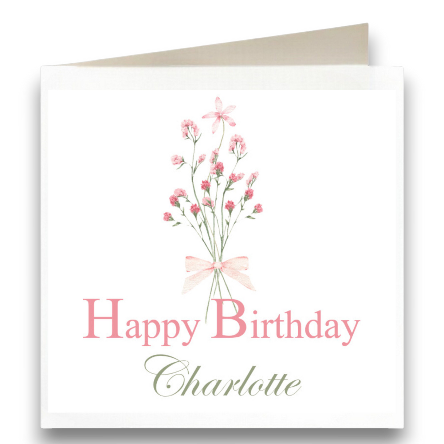 Personalised Floral Birthday Card Ref CB1