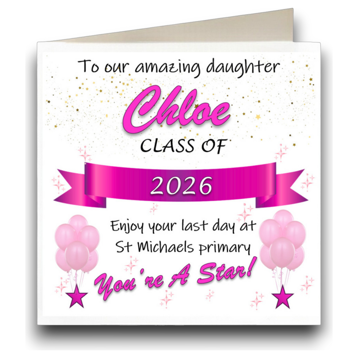Personalised School Leavers Greeting Card – CD24