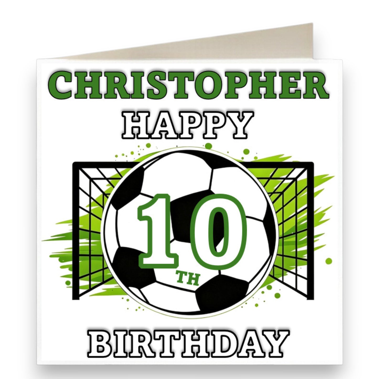 Personalised Football Birthday Card Ref CB18