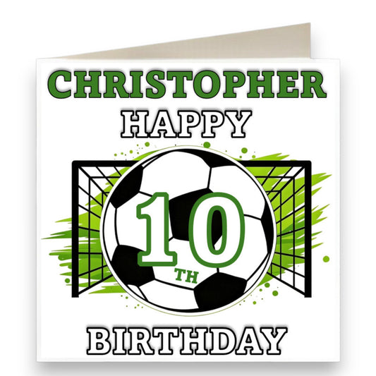 Personalised Football Birthday Card Ref CB18