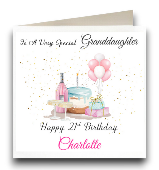 Personalised Celebration Birthday Card Ref CB24