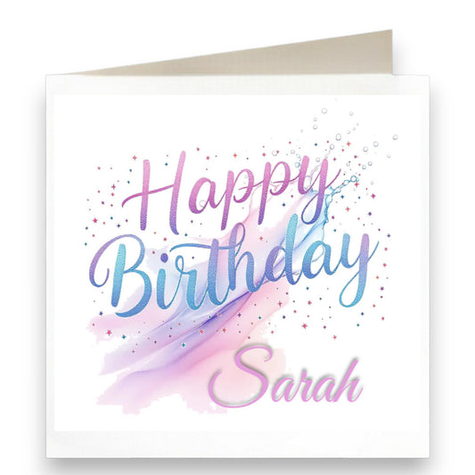 Personalised Happy Birthday Celebration Birthday Card Ref CD25