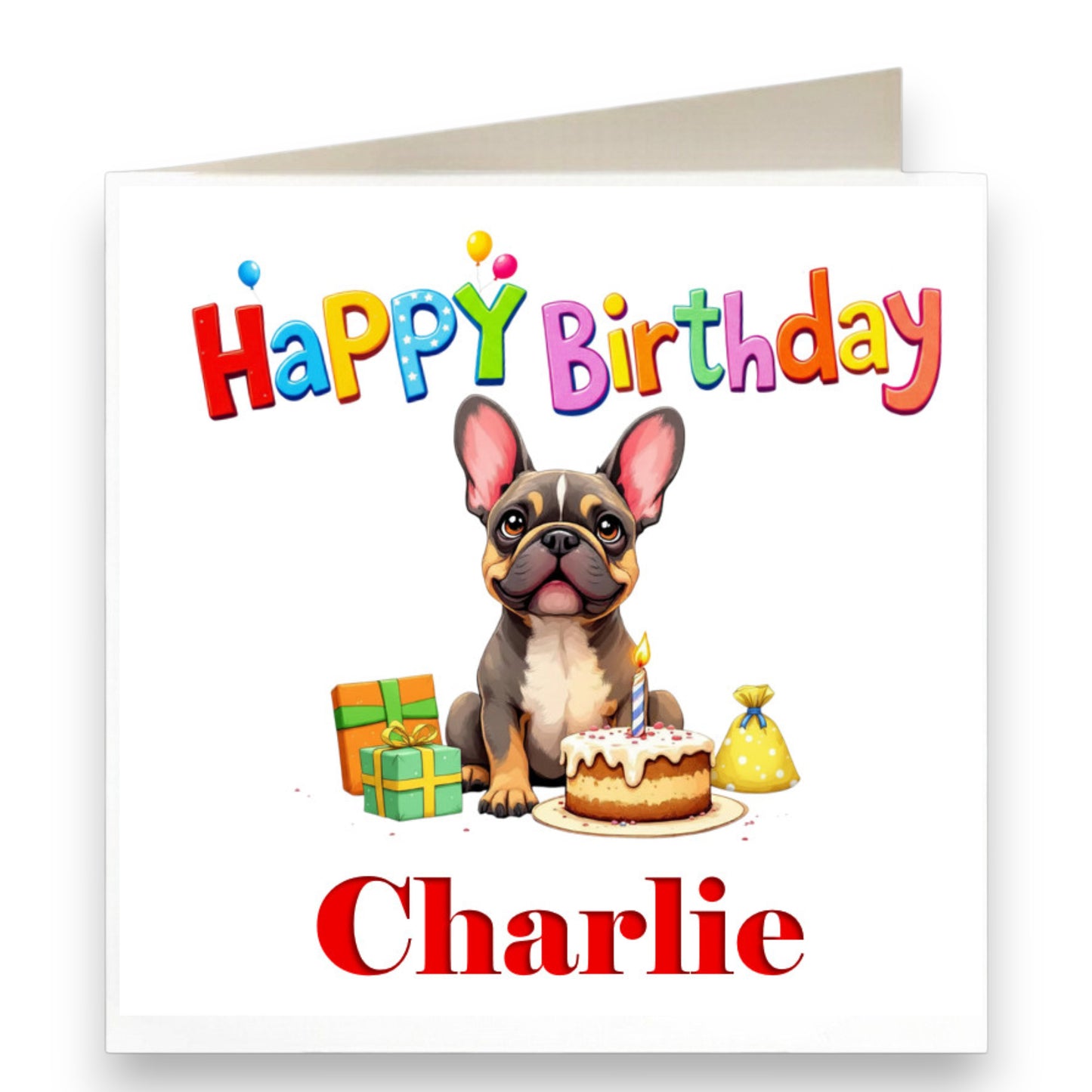 Personalised Dog Celebration Birthday Card Ref CD27