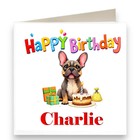 Personalised Dog Celebration Birthday Card Ref CD27