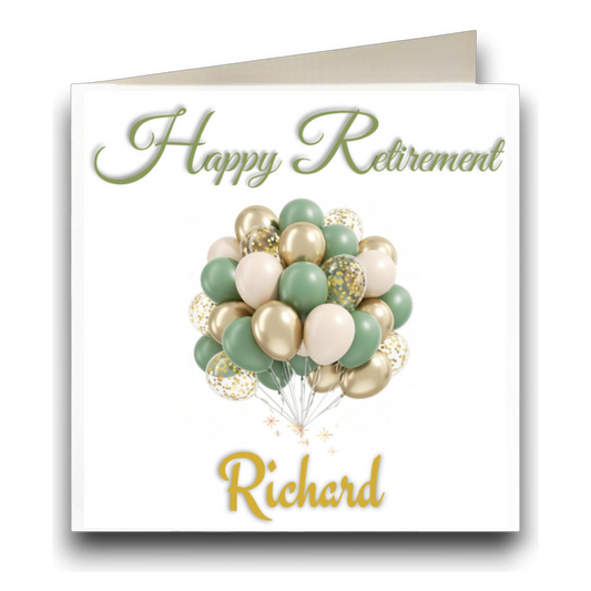 Personalised Retirement Greeting Card - CR1