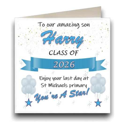 Personalised School Leavers Greeting Card – CD23