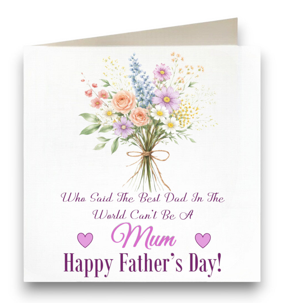Personalised Father's Day "MUM" Card Ref CF9