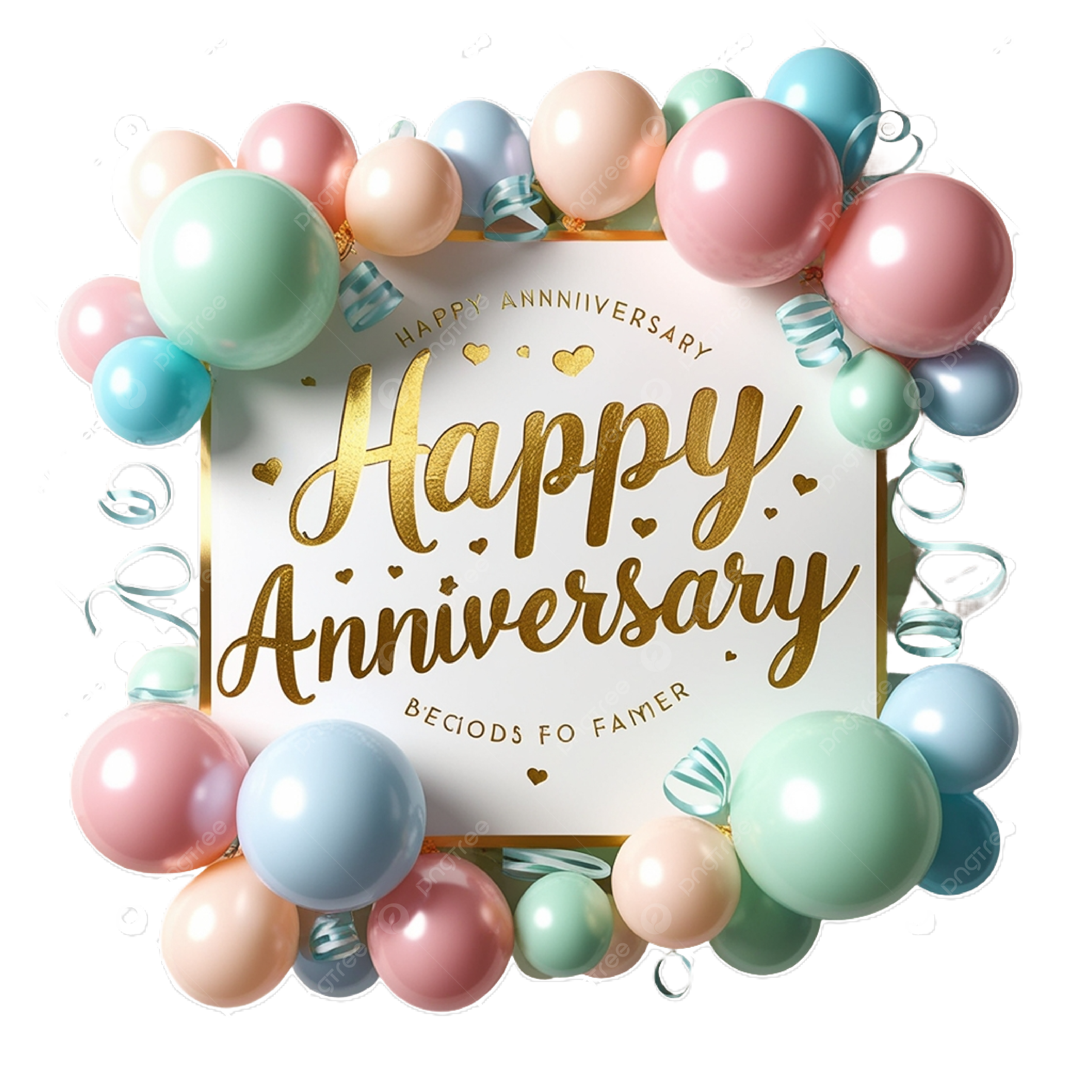 Balloon anniversary  personalised invitations