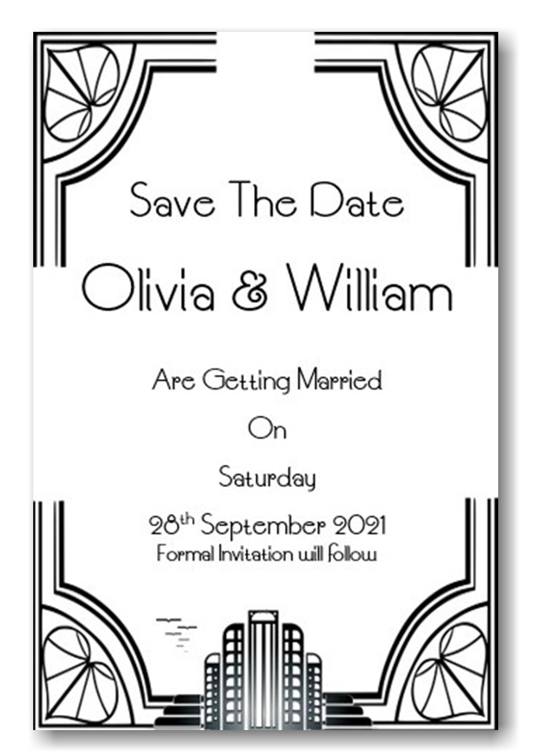 Save The Evening Cards Ref SE5 1960's style